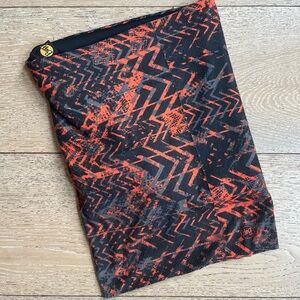 Buff Orange and Black Geometric Neckwear